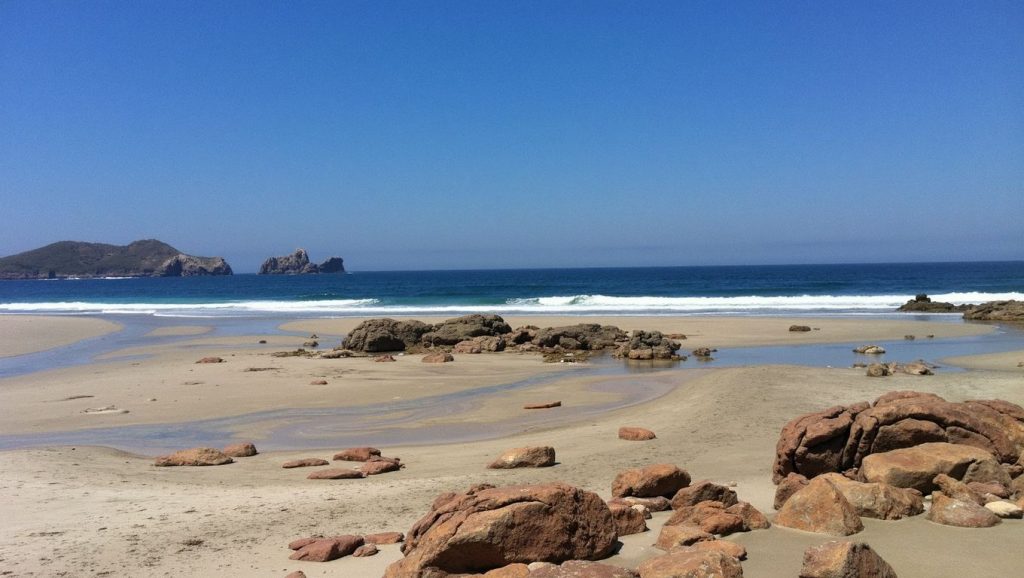 Aguas de Praia de Reiras en Camariñas (A Coruña)