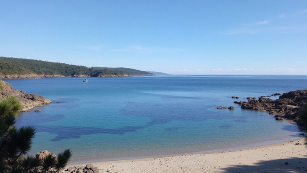 Praia de Restrelo en Cee (A Coruña)