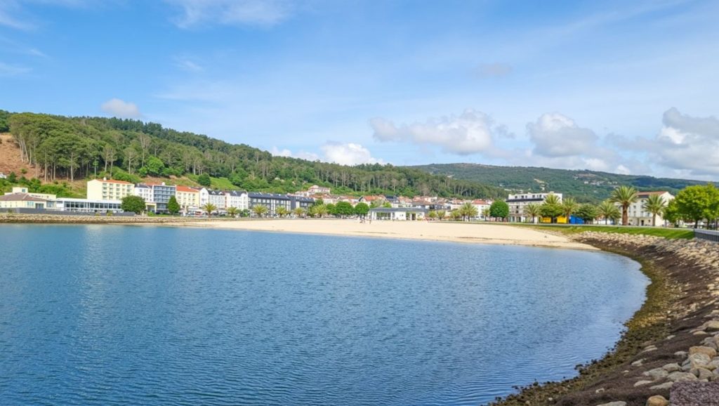Panorámica de Praia de Restrelo, A Coruña