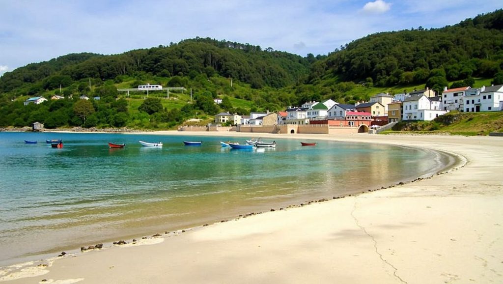 Arena fina en Riba de Mar, Galicia, A Coruña