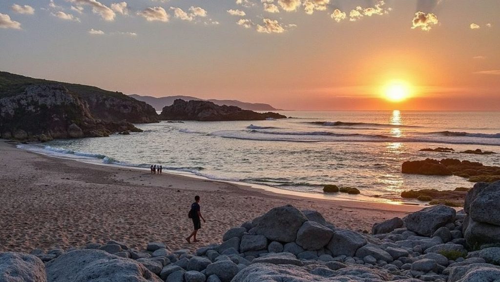 Horizonte desde Praia de Riba de Mar, Galicia, A Coruña