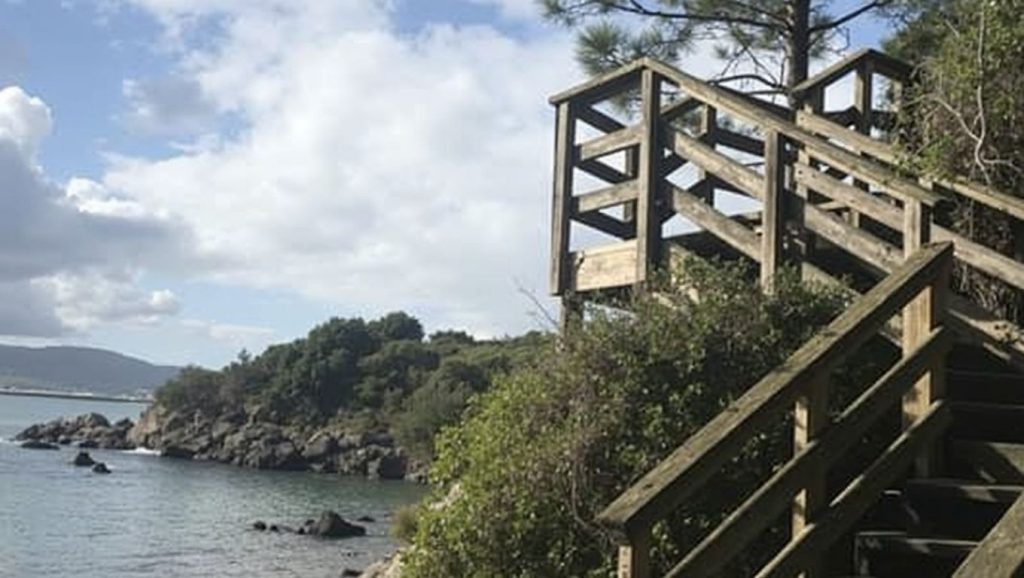 Ría y costa de Praia de Ribas Brancas en Nigrán, Pontevedra