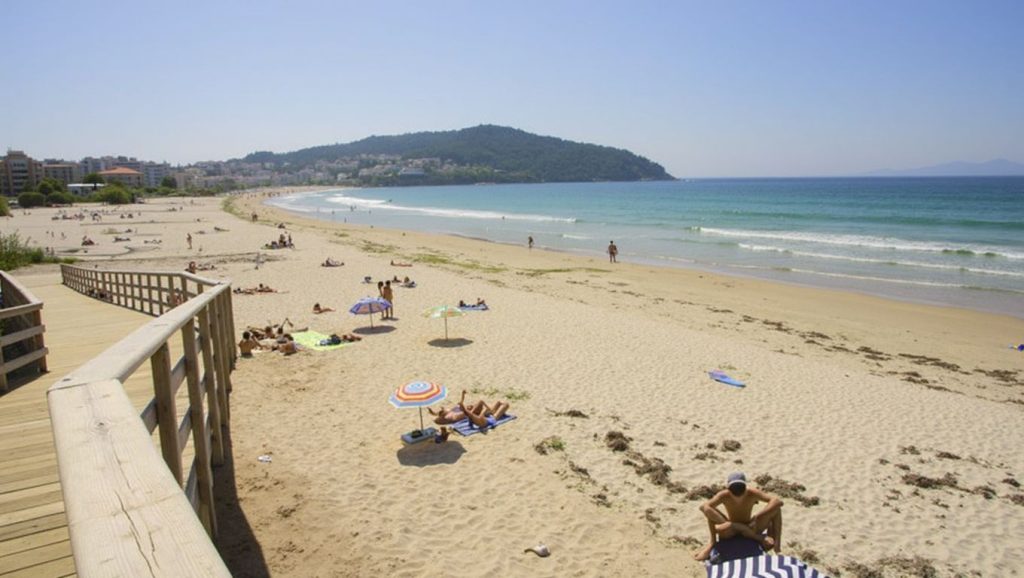 Entorno natural de Praia de Ribas Brancas en Pontevedra