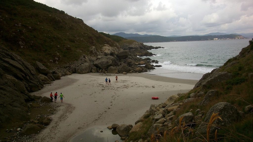 Panorámica de Praia de Riocovo, A Coruña