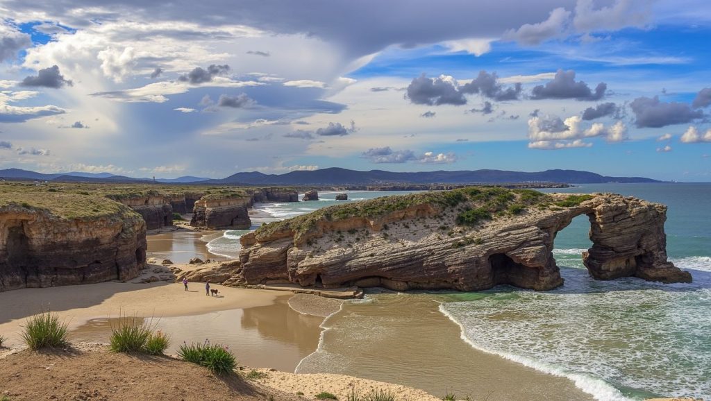 Aguas de Praia de Rochas Brancas en Ribadeo (Asturias)