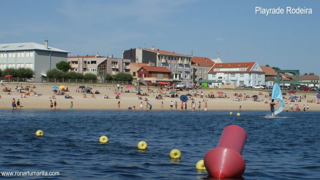 Entorno natural de Praia de Rodeira en Pontevedra