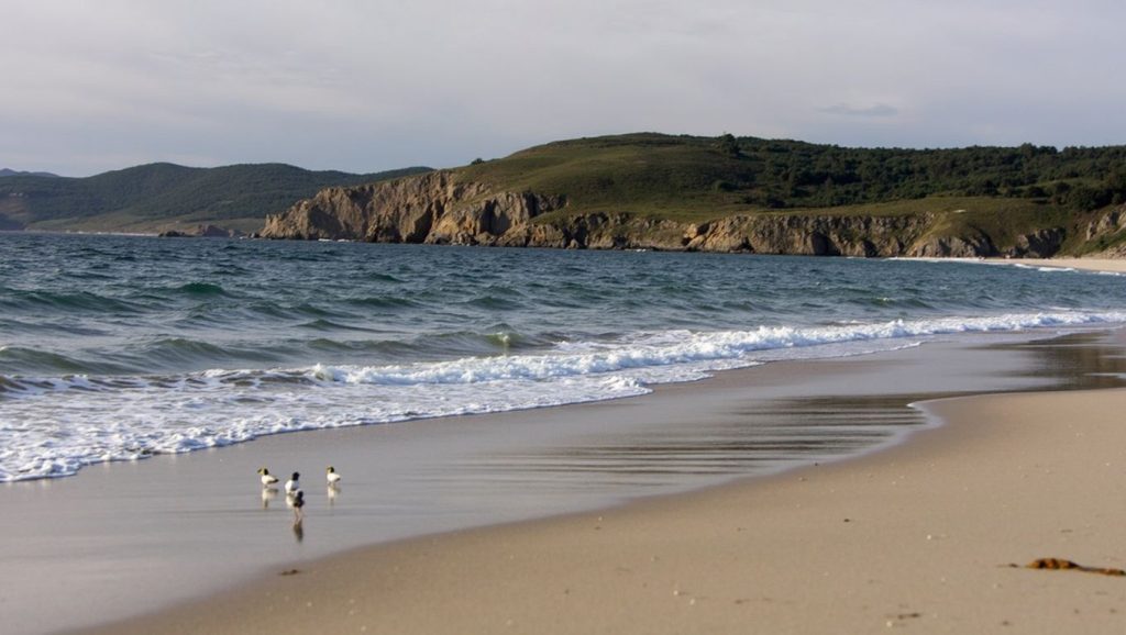 Panorámica de Praia de Rostro, A Coruña