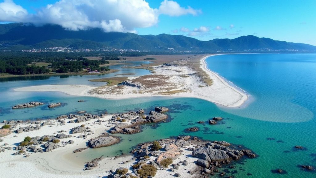 Panorámica de Praia de Salomba, A Coruña