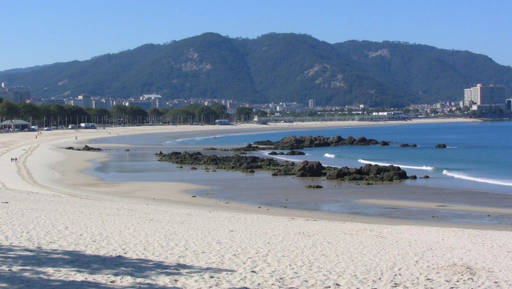 Aguas de Praia de Samil en Vigo (Pontevedra)