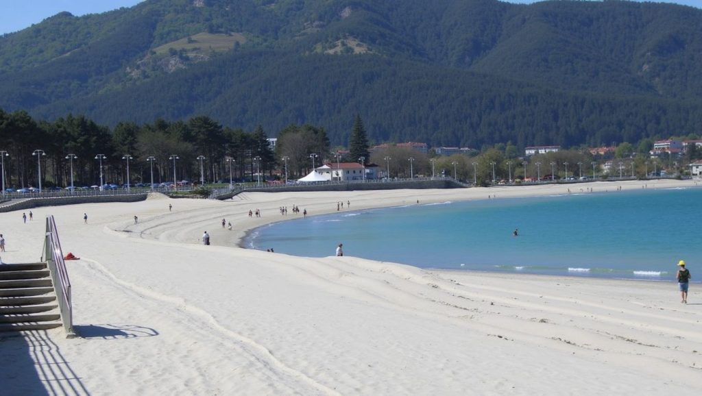 Entorno natural de Praia de Samil en Pontevedra