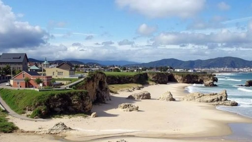 Panorámica de Praia de San Bartolo, Lugo