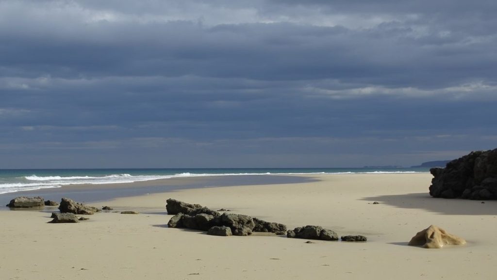 Costa de Praia de San Bartolo en Barreiros, Lugo