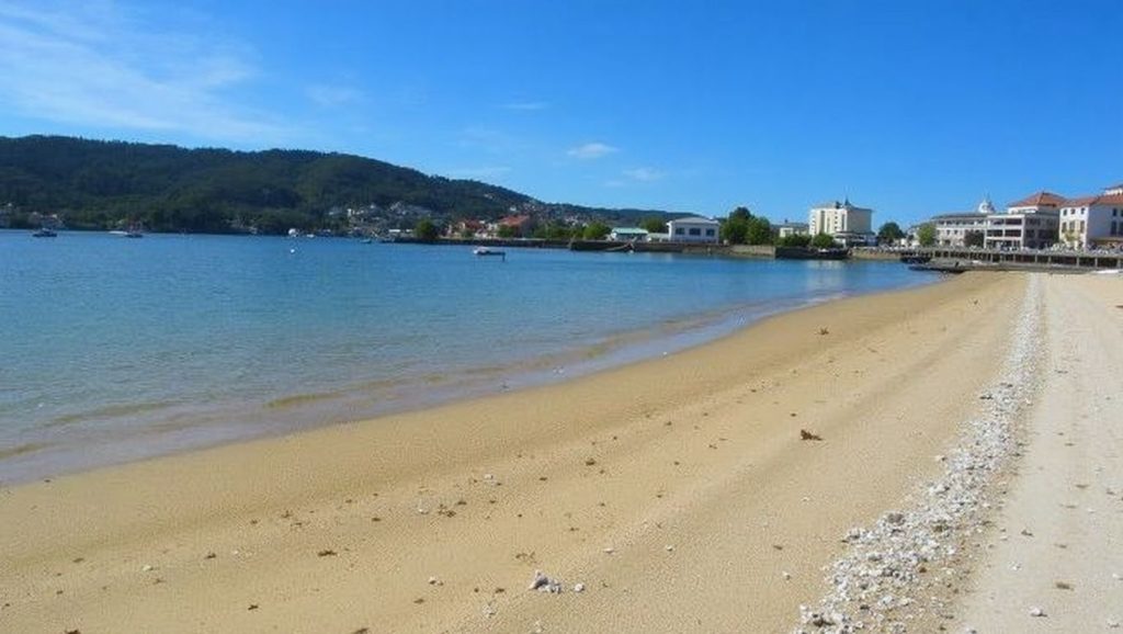 Aguas de Praia de San Cibrán en Cangas de Morrazo (Pontevedra)
