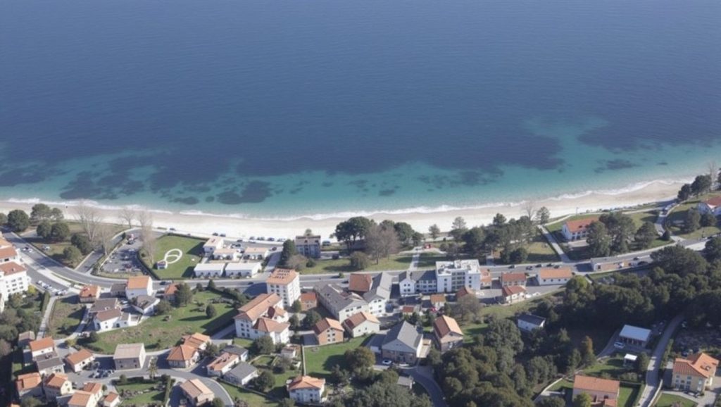 Arena y orilla en Praia de San Francisco, Galicia, A Coruña