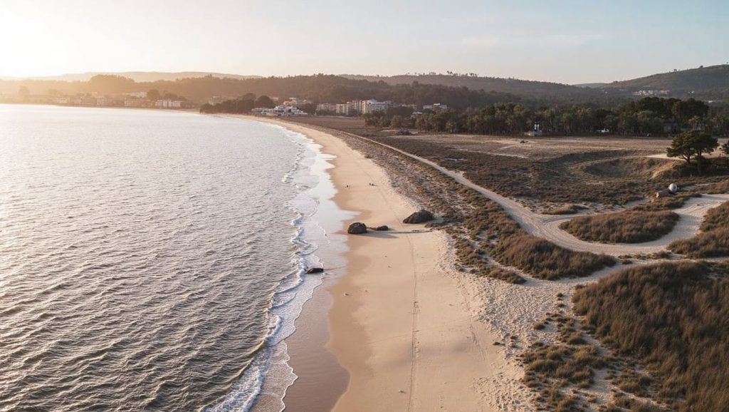 Arena fina en San Lázaro, A Pobra do Caramiñal, A Coruña