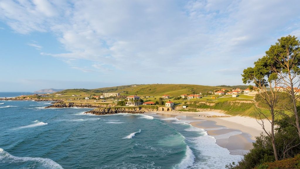 Panorámica de Praia de San Miro, A Coruña
