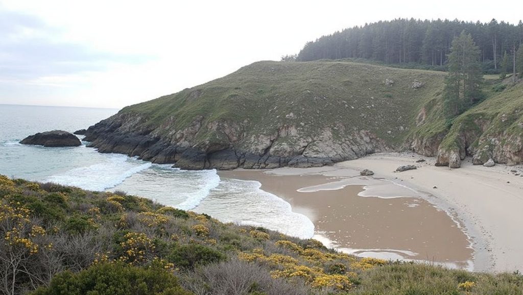 Aguas de Praia de San Miro en Malpica de Bergantiños (A Coruña)