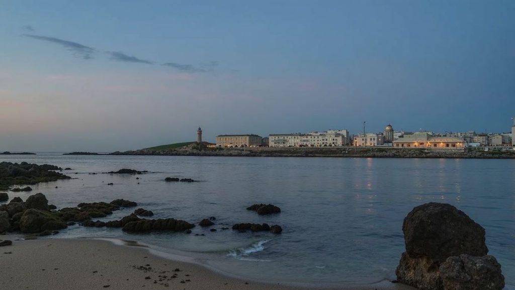 Praia de San Roque en A Coruña (A Coruña)