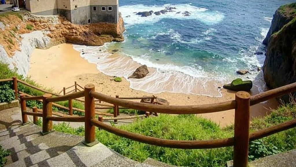 Panorámica de Praia de San Roque, A Coruña
