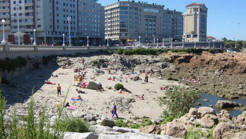 Entorno natural de Praia de San Roque en A Coruña
