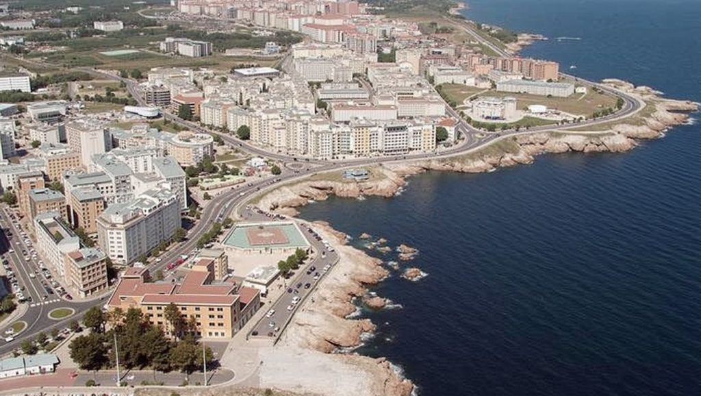 Entorno natural de Praia de San Roque-Cetaria en A Coruña