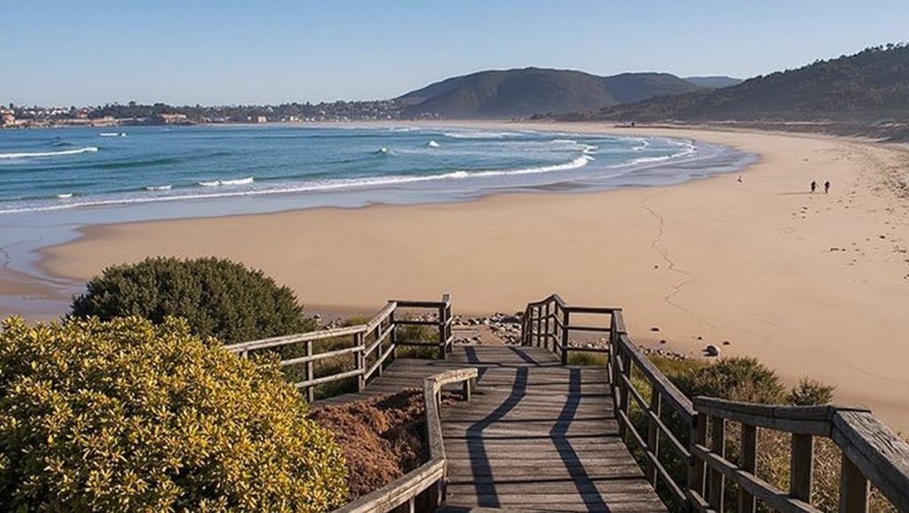 Aguas de Praia de San Xurxo en Galicia (A Coruña)