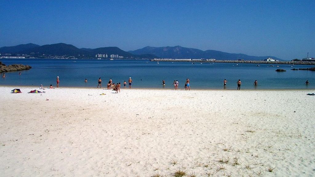 Aguas de Praia de Santa Baia en Vigo (Pontevedra)
