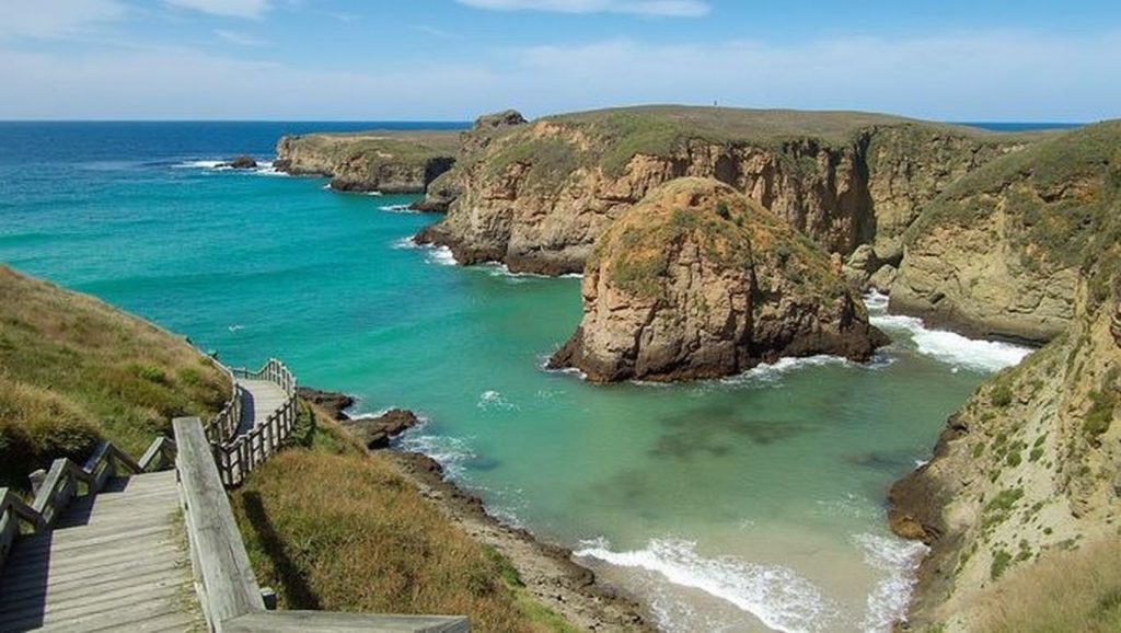 Aguas de Praia de Santa Comba en Galicia (A Coruña)