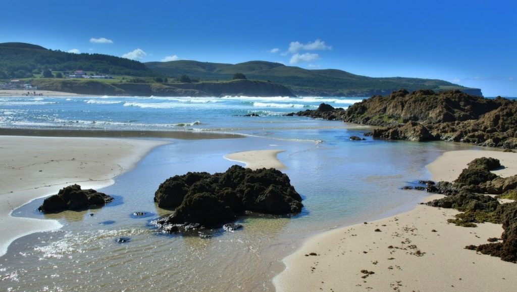 Entorno natural de Praia de Santa Comba en A Coruña