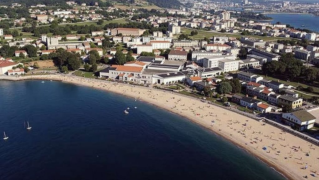 Aguas de Praia de Santa Cristina en Oleiros (A Coruña)