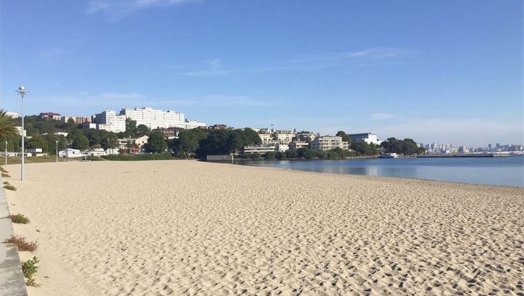 Entorno natural de Praia de Santa Cristina en A Coruña