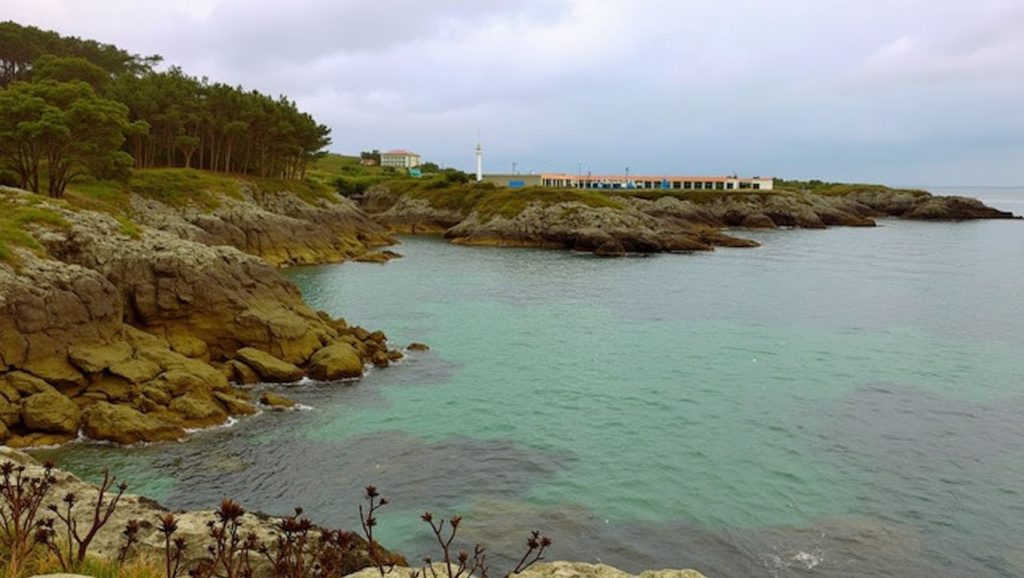 Entorno natural de Praia de Santa Mariña en A Coruña