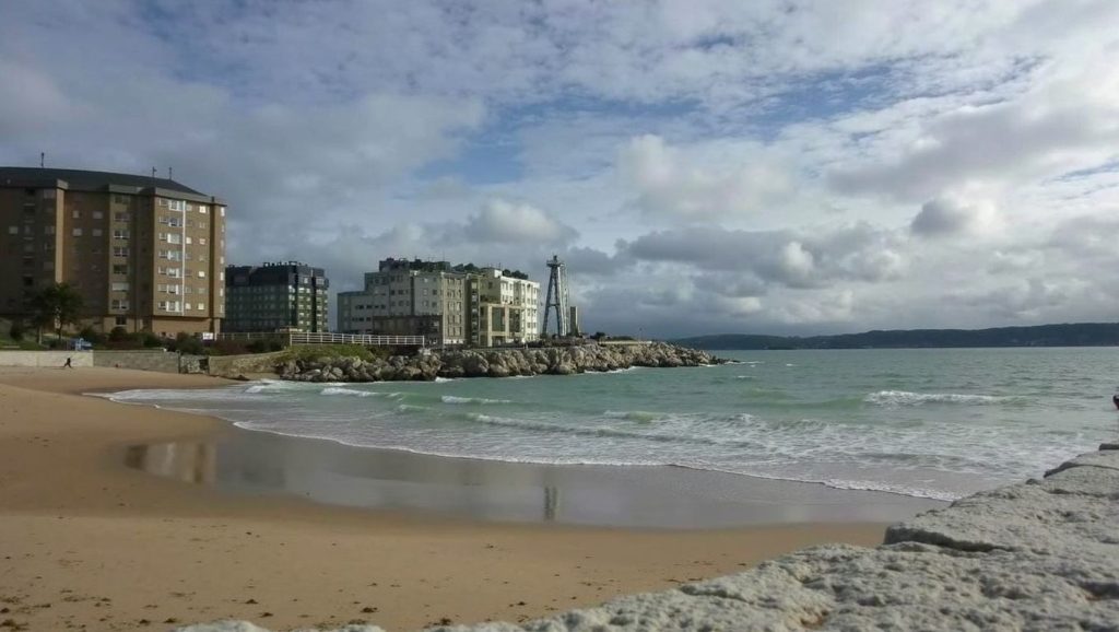 Praia de Santo Amaro en A Coruña (A Coruña)