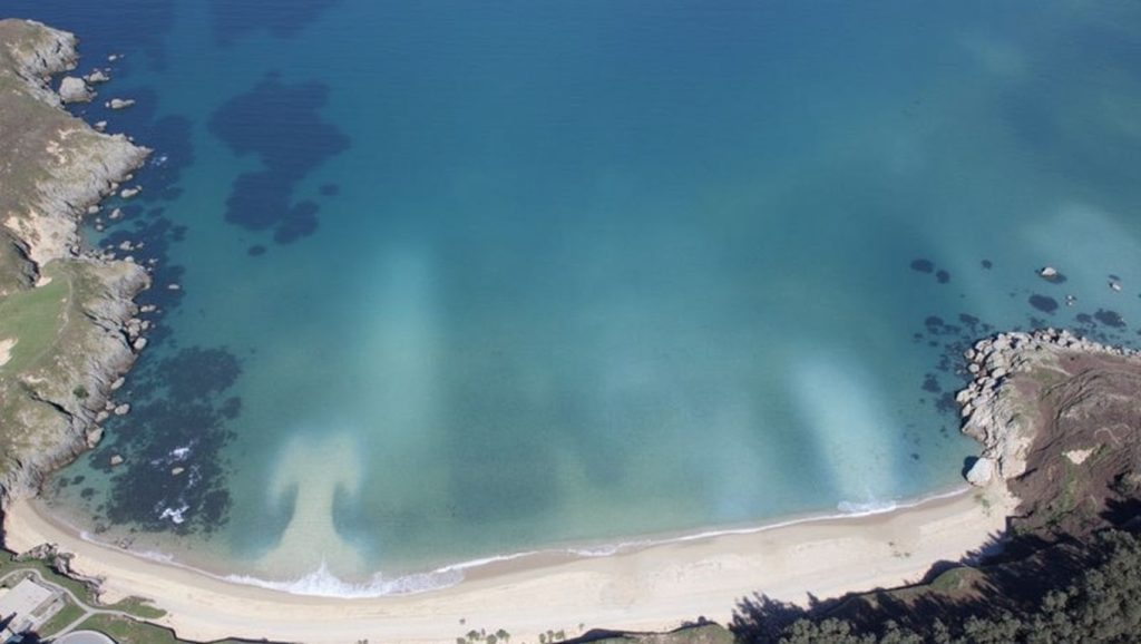 Aguas de Praia de Santo Antón en Ortigueira (Lugo)