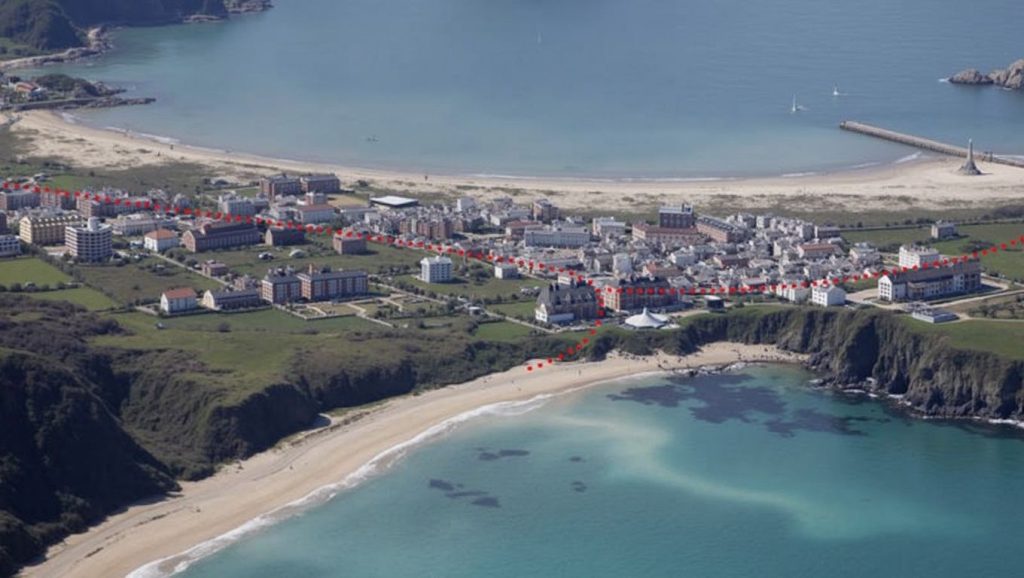 Entorno natural de Praia de Santo Antón en Lugo