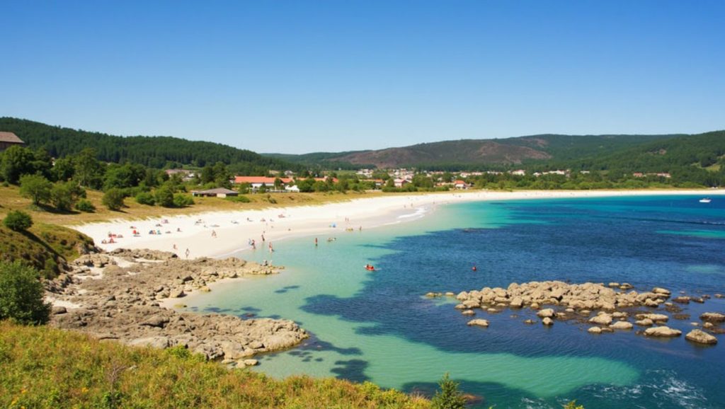 Aguas de Praia de Sardiñeiro en Fisterra (A Coruña)