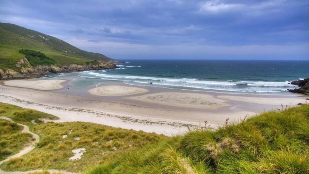 Panorámica de Praia de Seaia, A Coruña