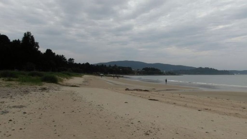 Aguas de Praia de Seselle en Galicia (A Coruña)