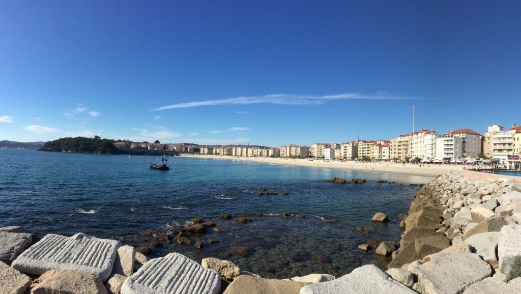 Panorámica de Praia de Silgar, Pontevedra
