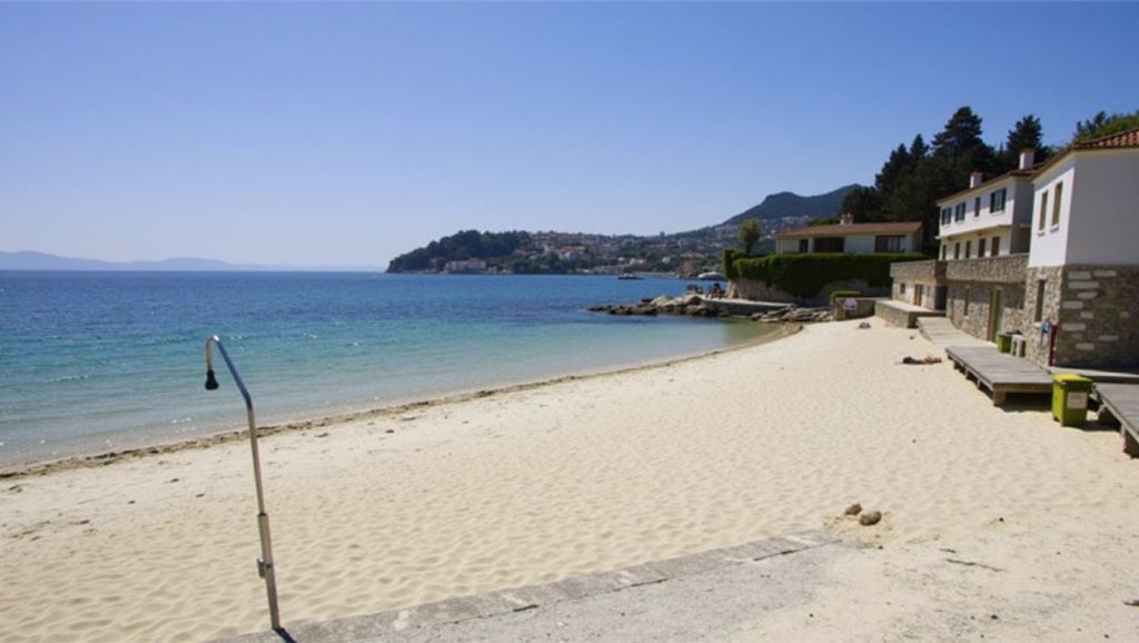 Panorámica de Praia de Sinás, Pontevedra