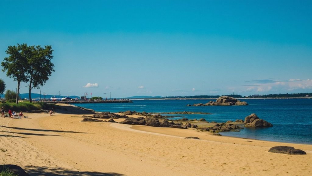 Ría y costa de Praia de Sinás en Poio, Pontevedra