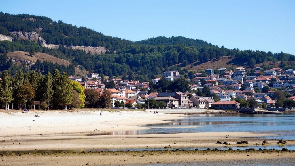 Aguas de Praia de Sobreira en Moaña (Pontevedra)