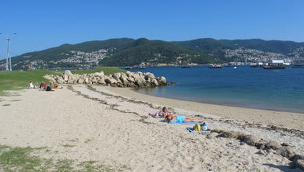 Arena de Praia de Sobreira, Moaña (Pontevedra)