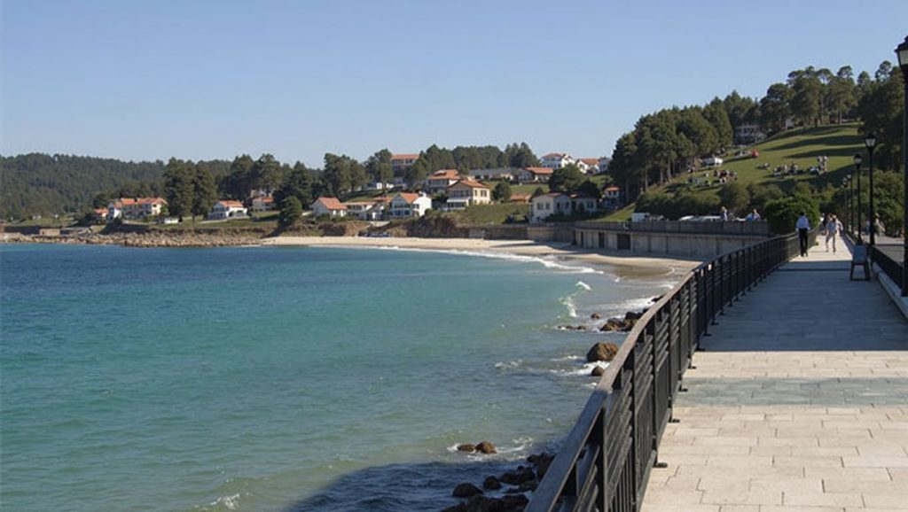 Vista general de Praia de Suigrexas, Galicia