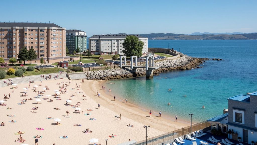 Arena y mar en Praia de Supinal, Ribeira, A Coruña