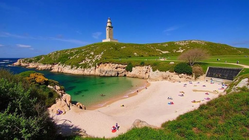 Vista del entorno de Susolmos, Galicia, A Coruña