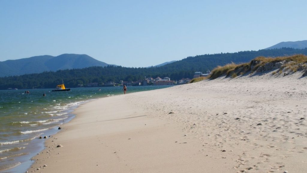 Vista general de Praia de Testal, Galicia