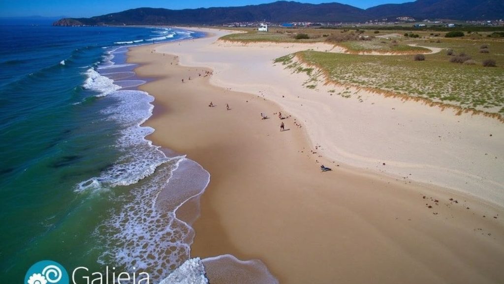 Panorámica de Praia de Traba, A Coruña