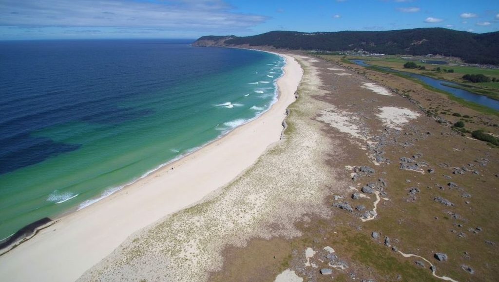 Aguas de Praia de Traba en Laxe (A Coruña)