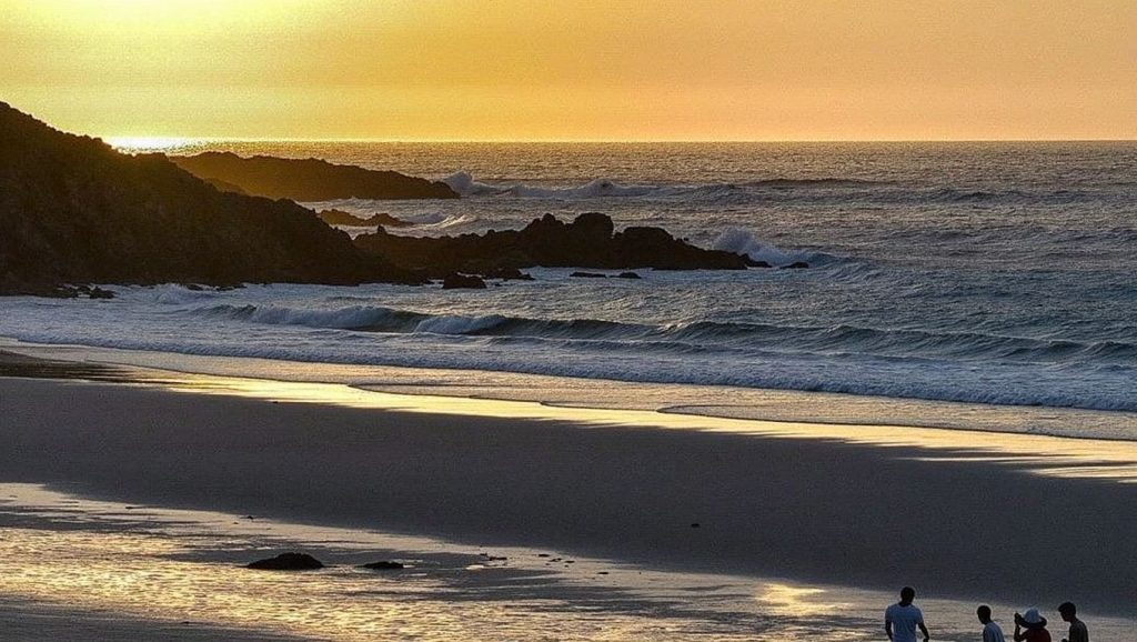 Vista del litoral en Praia de Tras das Eiras, Galicia